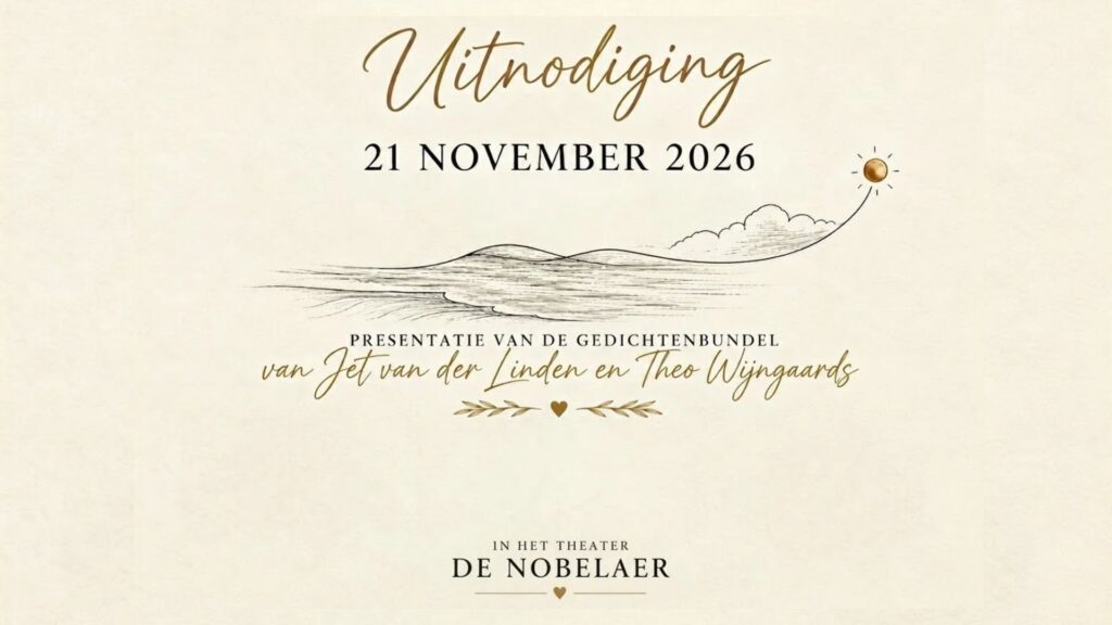 Boekpresentatie Gedichtenbundel – door Jet van der Linden en Theo Wijngaards in Etten-Leur